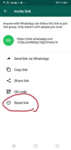 Click on Reset link