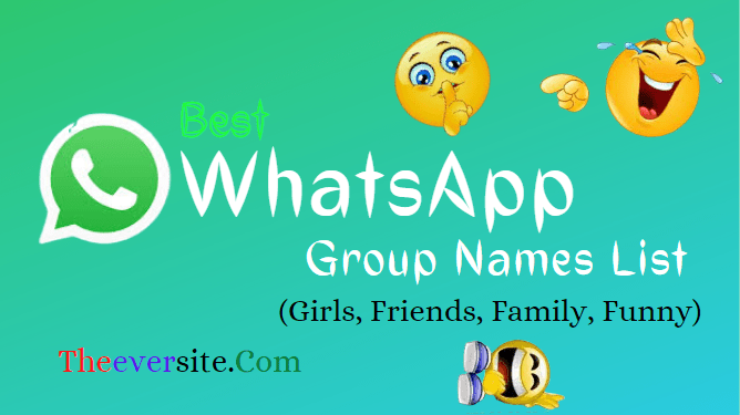 1700 Best Funny Cool WhatsApp Group Names List 2023